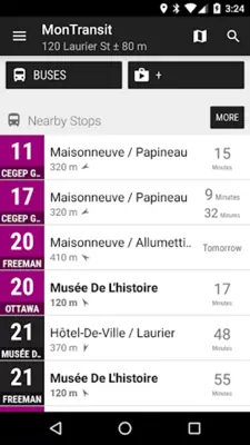 Gatineau STO Bus - MonTransit android App screenshot 2